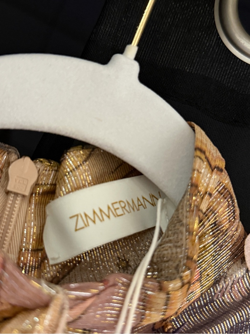Zimmermann Multi-Color Printed Ruffle Midi Dress - Picture 3 of 4